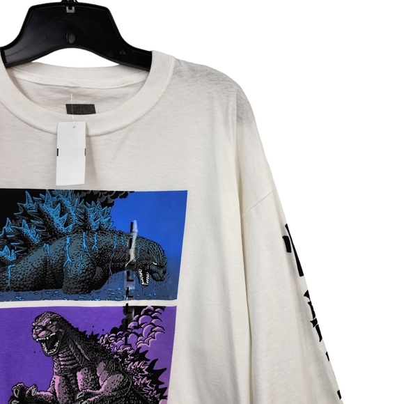 Godzilla Boxes Men's Long Sleeve Graphic T-Shirt - Picture 3 of 7
